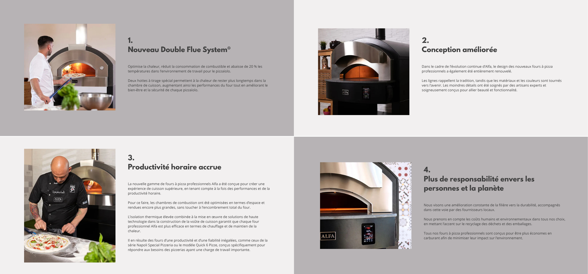 1. Brique réfractaire HeatKeeper™ Entièrement fabriquée dans l’usine Alfa en Italie, la brique Heat Keeper™ absorbe et stocke la chaleur bien mieux que la pierre de lave ou la céramique utilisée d 1. Brique réfractaire HeatKeeper™ Entièrement fabriquée dans l’usine Alfa en Italie, la brique Heat Keeper™ absorbe et stocke la chaleur bien mieux que la pierre de lave ou la céramique utilisée d