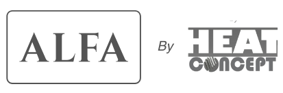Alfa by heat Logo gris anthracite de la charte